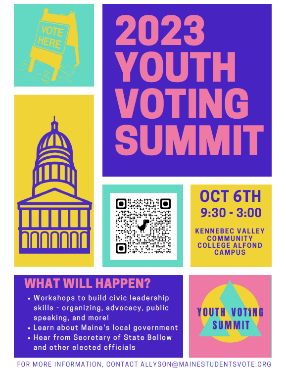 2023 Youth Voting Summit flyer