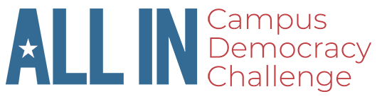ALL IN: Campus Democracy Challenge Logo
